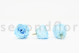 A Box Containing 6 Extra Large Preserved Rose Heads in Baby Blue From Kiara