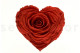 A Black Box With an Extra Large Vibrant Red Artificial Heart-Shaped Rose Made with Natural Preserved Petals
