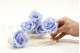 A Box Containing 6 Extra Large Cool Lavender Eternal Rose Heads From Kiara