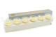 A Box Containing 6 Extra Large Pearl White Eternal Rose Heads From Kiara