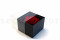 An Elegant Black Box Filled With One Red Eternal Rose