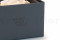 An elegant black box filled with one big preserved pink rose