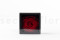 An Elegant Black Box Filled With one Large Red Preserved Rose