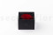 An Elegant Black Box Filled With one Large Red Preserved Rose