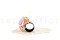 A corsage for a special occasion in pale pink and beige tones, made with preserved flowers and foliage.