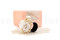 A corsage for a special occasion in white and cream tones, made with preserved flowers and foliage.