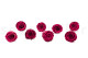A Box Containing 8 Large Velvet Plum Eternal Rose Heads From Kiara