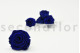 A Box Containing 6 Extra Large Preserved Rose Heads in Ocean Blue From Kiara
