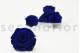 A Box Containing 6 Extra Large Preserved Rose Heads in Ocean Blue From Kiara